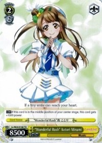 "Wonderful Rush" Kotori Minami (V.1 - Trial Deck) - Love Live!