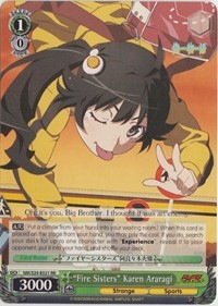 "Fire Sisters" Karen Araragi (V.1 - Double Rare) - Nisemonogatari
