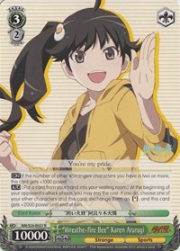 "Wreathe-fire Bee" Karen Araragi (V.1 - Rare) - Nisemonogatari