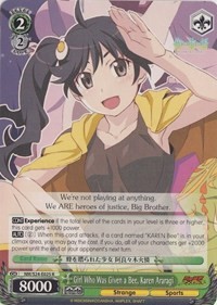 Girl Who Was Given a Bee, Karen Araragi (V.1 - Rare) - Nisemonogatari
