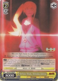 Serious Mode, Shinobu Oshino - Nisemonogatari