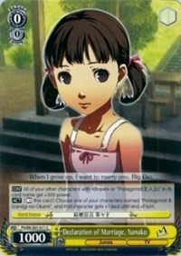Declaration of Marriage, Nanako - Persona 4