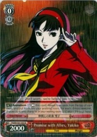 Promise with Allies, Yukiko (V.1 - Rare) - Persona 4
