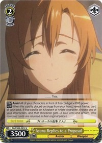Asuna Replies to a Proposal - Sword Art Online