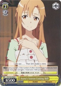 Asuna's Veteran Cooking Skill - Sword Art Online