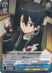 Kirito Appraises Items - Sword Art Online