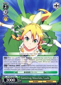 Gathering Materials, Leafa (V.1 - Common) - Sword Art Online II