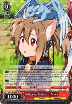 Gathering Materials, Silica (V.1 - Double Rare) - Sword Art Online: Re:Edit