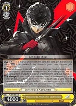 Protagonist as JOKER: Thief Clad in Black - Persona 5
