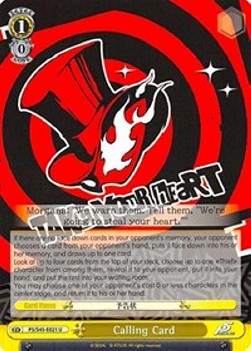 Calling Card (Yellow) - Persona 5
