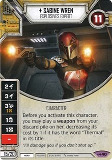 Sabine Wren - Explosives Expert - Empire at War