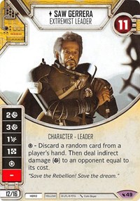 Saw Gerrera - Extremist Leader - Legacies