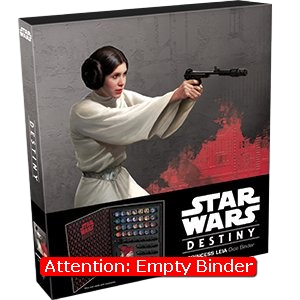 Empty Princess Leia Dice Binder - Star Wars Destiny Products