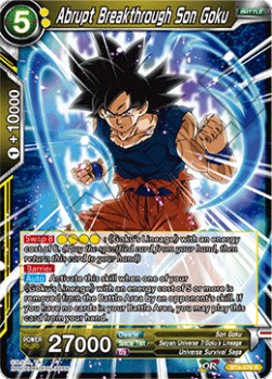 Abrupt Breakthrough Son Goku - Colossal Warfare