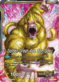 Golden Great Ape Son Goku // Long Odds SS4 Son Goku - Starter Deck: The Crimson Saiyan