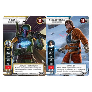 Luke Skywalker - Unlikely Hero // Boba Fett - Deadly Mercenary (V.1) - Promos