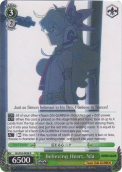 Believing Heart, Nia (V.1 - Rare) - GURREN LAGANN