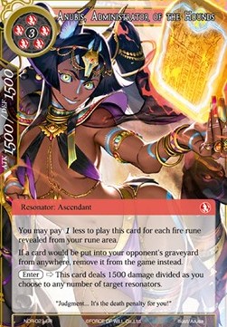 Anubis, Administrator of the Hounds (V.1 - Super Rare) - New Dawn Rises