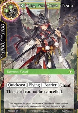 Karura, the Crow Tengu (V.1 - Super Rare) - New Dawn Rises