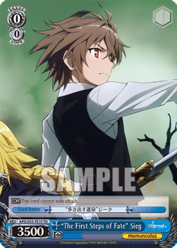 "The First Steps of Fate" Sieg - Fate/Apocrypha