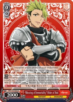 "Blessing of Immortality" Rider of Red - Fate/Apocrypha
