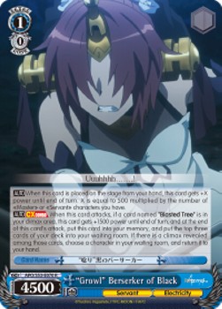 "Growl" Berserker of Black (V.1 - Rare) - Fate/Apocrypha