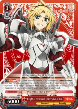 "Knight of the Round Table" Saber of Red - Fate/Apocrypha