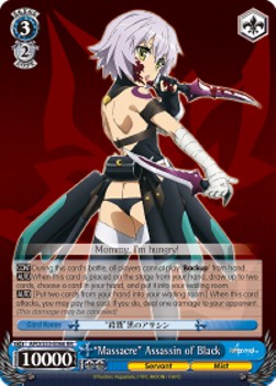 "Massacre" Assassin of Black (V.1 - Double Rare) - Fate/Apocrypha