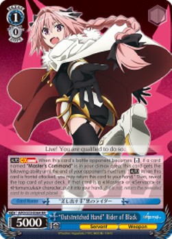 "Outstretched Hand" Rider of Black (V.1 - Double Rare) - Fate/Apocrypha