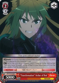 "Transformation" Archer of Red - Fate/Apocrypha