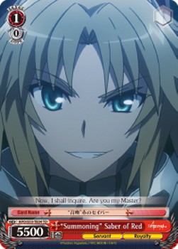 "Summoning" Saber of Red - Fate/Apocrypha