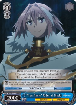 "True Name" Rider of Black (V.2 - Triple Rare) - Fate/Apocrypha
