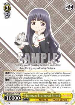 Tomoyo: Enamored Friend (V.1 - Double Rare) - Cardcaptor Sakura: Clear Card
