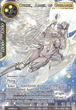 Ophiel, Angel of Guidance (V.2 - Secret Rare) - New Dawn Rises