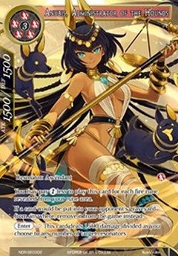 Anubis, Administrator of the Hounds (V.2 - Secret Rare) - New Dawn Rises