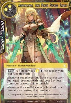 Misteltein, the Pious Sword Saint (V.1 - Super Rare) - The Strangers of New Valhalla