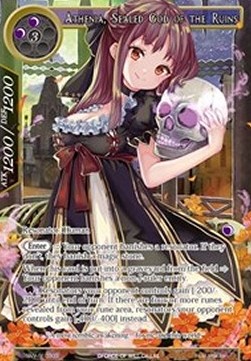 Athenia, Sealed God of the Ruins (V.2 - Secret Rare) - The Strangers of New Valhalla
