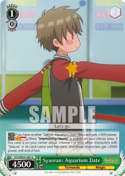 Syaoran: Aquarium Date - Cardcaptor Sakura: Clear Card