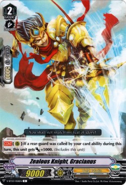 Zealous Knight, Gracianus [V Format] - Miyaji Academy CF Club