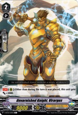 Unvarnished Knight, Virargus [V Format] - Miyaji Academy CF Club