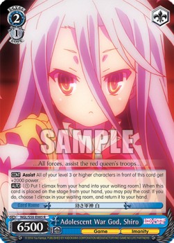 Adolescent War God, Shiro - No Game No Life