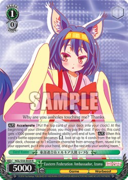 Eastern Federation Ambassador, Izuna (V.1 - Rare) - No Game No Life