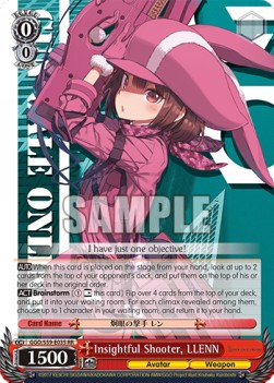 Insightful Shooter, LLENN (V.1 - Double Rare) - Gun Gale Online