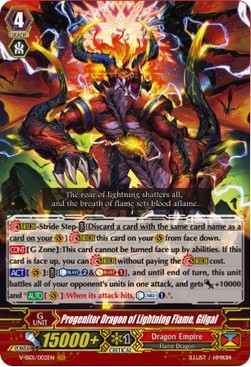 Progenitor Dragon of Lightning Flame, Gilgal [V Format] (V.1 - Generation Rare) - Premium Collection 2019