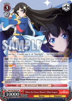 "When the Flower Blooms" Hikari Kagura (V.1 - Double Rare) - Revue Starlight