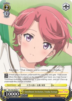 Enrollment Invitation, Futaba Isurugi - Revue Starlight