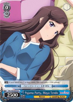 Pajama Party, Maya Tendo (V.1 - Rare) - Revue Starlight