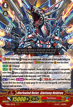 Unrivaled Ruler, Gluttony Nebiros [V Format] (V.1 - Triple Rare) - Premium Collection 2019