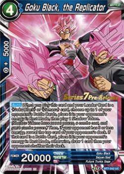 Goku Black, the Replicator - Series 7 Pre-Release Promos