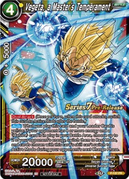 Vegeta, a Master's Temperament - Series 7 Pre-Release Promos